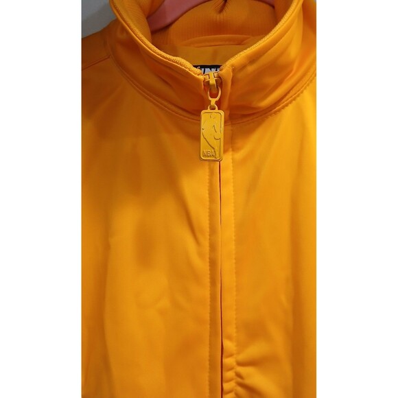 Golden State Warriors Jacket XL UNK NBA Full Zip Colorblock Blue Yellow Retro - Picture 5 of 14